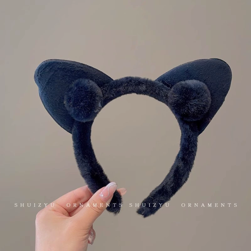 Канцелярия с Cartoon Headband Hairband, плюшевые головные уборы с ушками животного, уход за лицом и макияж, разных цветов