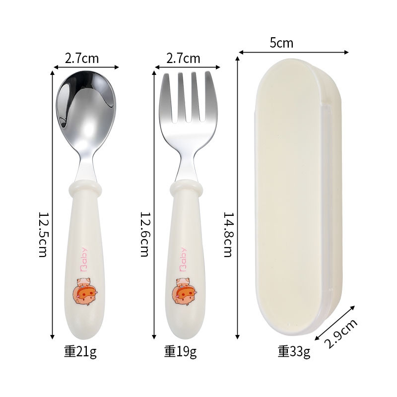 돼지 숟가락 포크 박스 세트