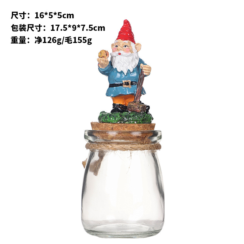 アマゾンクリスマス装飾品ins樹脂小人精霊ドワーフクリスマス装飾品キャンディー缶プレゼント|undefined