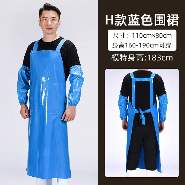 Suspenders, blue apron, 80cm