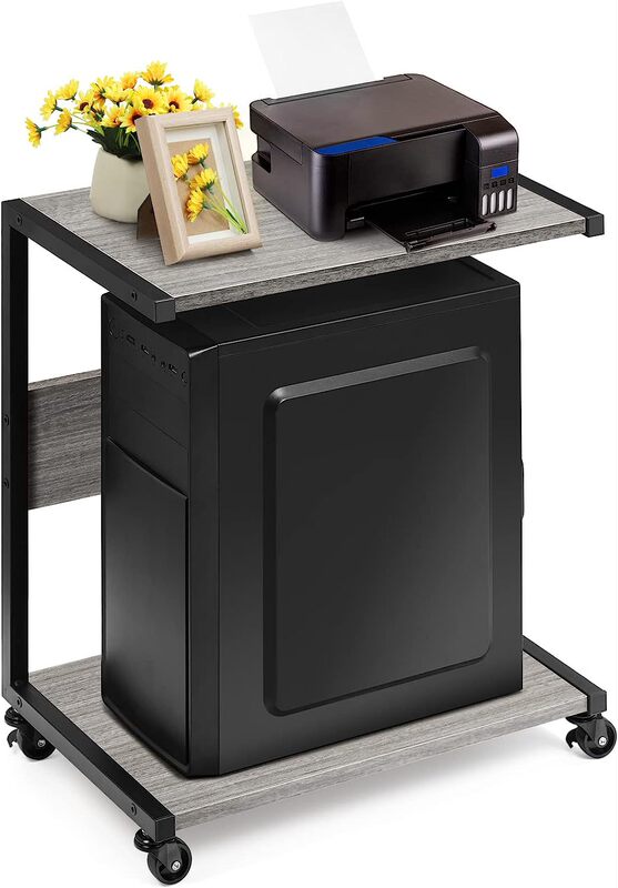 Computer Tower stand, C- shaped 2-storey computer stand, computer tower floor stand with lockable wheels Computer Tower stand, C- shaped 2-storey computer stand, computer tower floor stand with lockable wheels