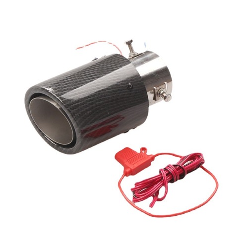 Cross-border modified car accessories universal exhaust pipe carbon fiber LED light-emitting tail pipe car tail pipe fire-breathing tail pipe