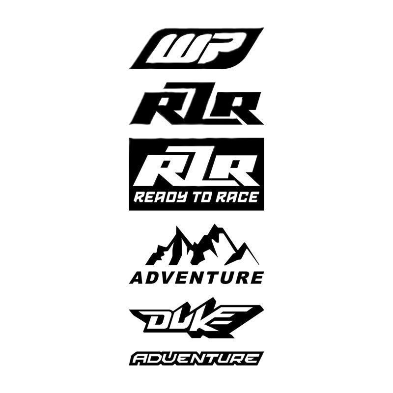适用于摩托车WP减震反光贴纸R2R ADVENTURE 头盔贴改装车身贴花|undefined