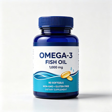 换标签跨境出口亚马逊美区热销鱼油软胶囊 Fish Oil Softgels DHA