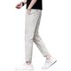 2025 Summer New Arrival Cropped Pants Men's Slim-fit Ice Silk Straight Pants Boys Loose All-match Casual Pants