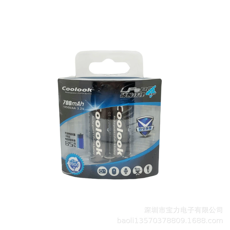 HK COOLOOK литиевая батарея No. 5 AA14500 литиевая батарея 700мАч 3.2В литиевая батарея железофосфатная