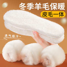 厂家直供  冬季羊毛保暖鞋垫加厚加绒防寒发热吸汗防臭透气暖脚垫