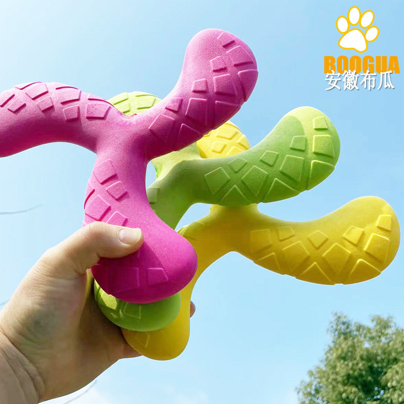 국경 간 폭발 야외 떠 다니는 프리스비 EVA 고무 플라스틱 물린 내성 Molar Dog Molar Frisbee 장난감 용품