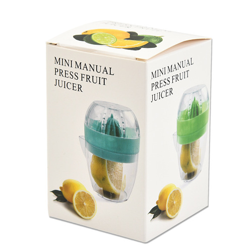 厂家手动榨汁器柠檬榨汁器 塑料便携式水果挤压器 橙子压榨器家用