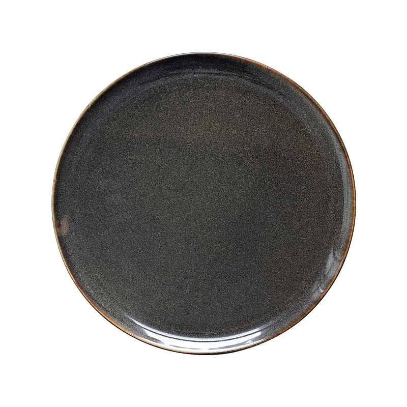 Plato de cena occidental Plato de carne Plato plano redondo Restaurante doméstico de alta gama Horno de cerámica transfronterizo Plato de verduras Plato de pasta de estilo europeo