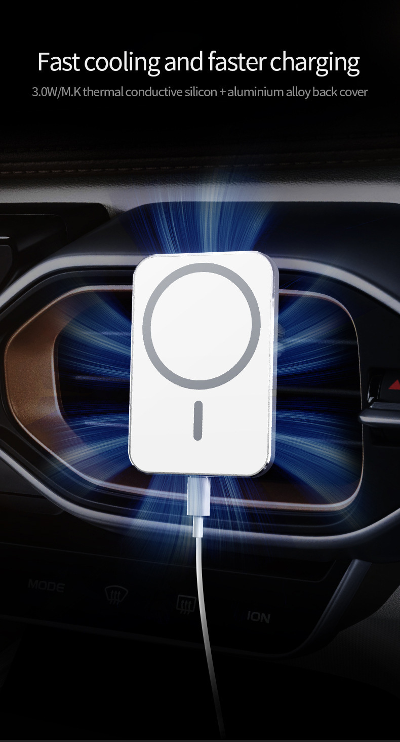 N52 Strong Magnetic 15W Car-Mounted Wireless Phone Charger Magsafe Magnetic Air Vent Phone Holder X16