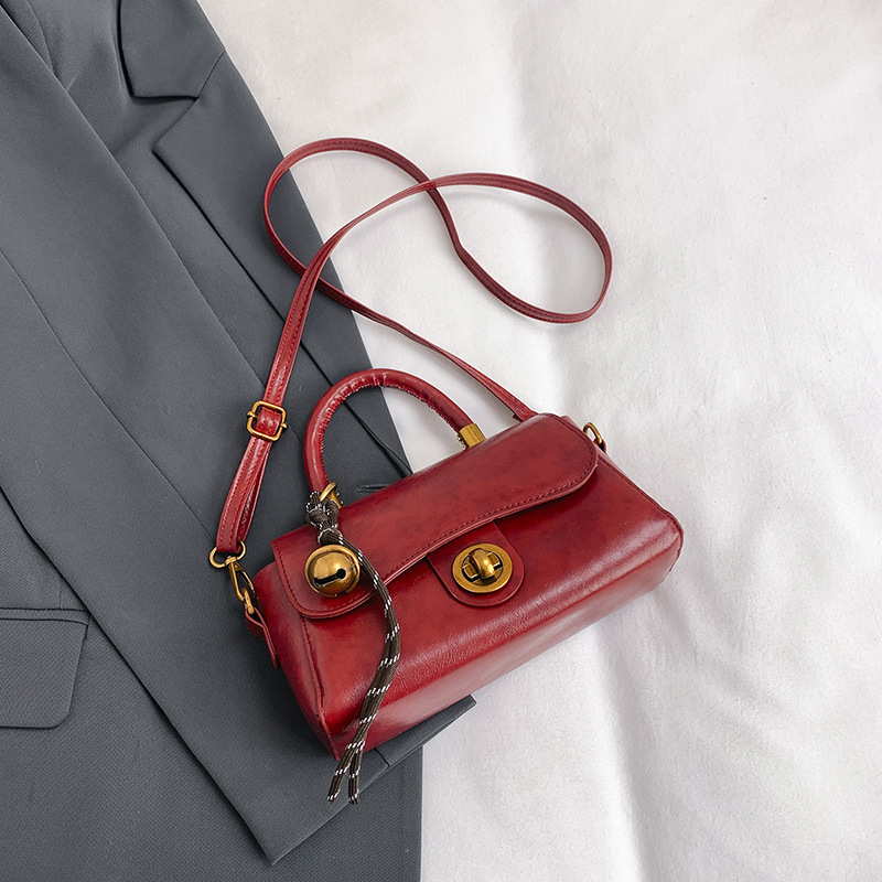 Otoño e invierno bolso de mano para mujeres 2024 nuevo bolso cuadrado de moda retro multifuncional de hombro único