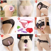 Женские ажурные бикини с открытым пахом, прозрачное секси белье, one size (плюс‑сайз)