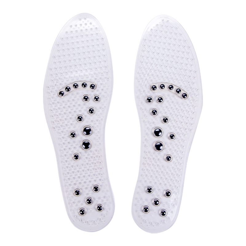 Magnetic transparent yellow insoles