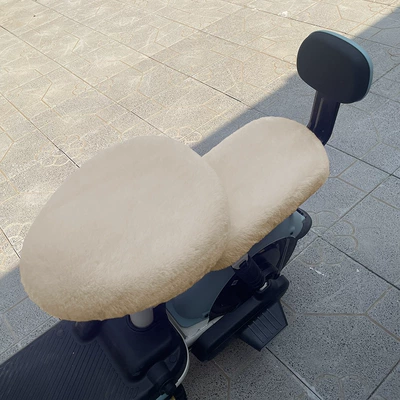Warm Electric Vehicle Seat Cushion, Other Electric Vehicle Accessories - thickened-khaki-front-seat-rear-seat
