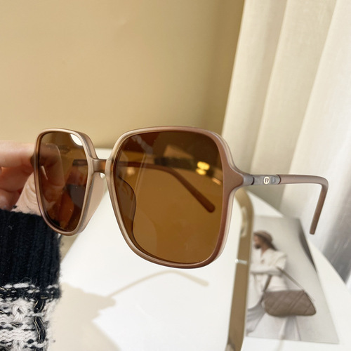 Kuangbiao Chen Shuting's sister-in-law's same style sunglasses for women, European and American retro large frame TR90 polarized sunglasses, fashionable and high-end