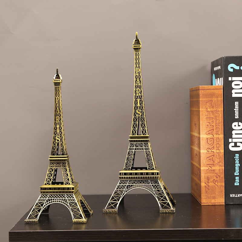 Torre Eiffel de París modelo arquitectónico modelo de alta sensación sala de estar vinos gabinete de televisión decoración de escritorio