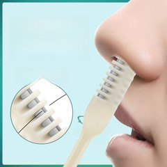 Stainless steel double-sided nose hair trimmer, manual cleaning nose hair trimmer for shaving, trimming, and grooming nose hair