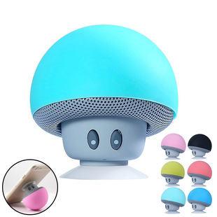 Creative Cartoon Gift Little Mushroom Bluetooth Speaker Waterproof Suction Cup Mobile Phone Holder Small Subwoofer Mini Audio