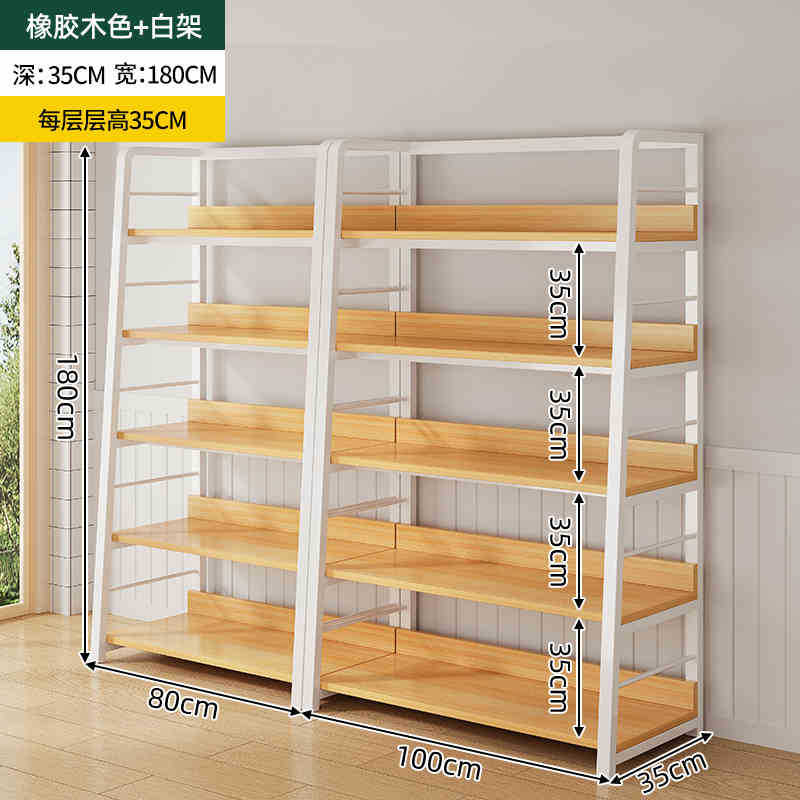 Estante simple estante de almacenamiento de múltiples capas estante de exhibición sala de estar estantería hogar dormitorio piso gabinete de almacenamiento sub-estante