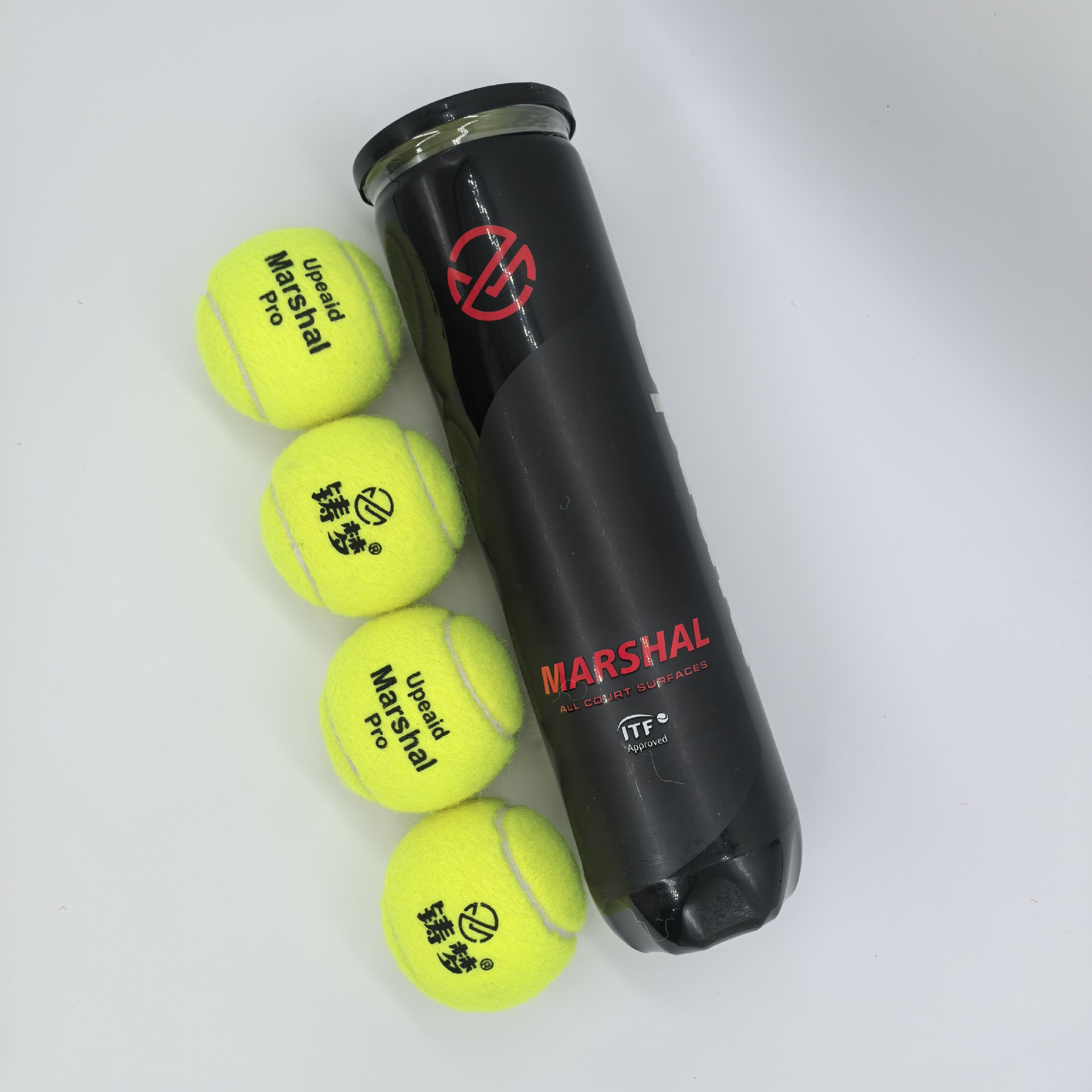 Competition high elastic tennis MARSHAL sports training special tennis high rebound resistance to play 4 cans of tennis