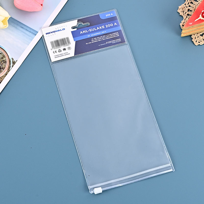 厂家批发透明包装袋 pvc塑料电子配件自封袋 平口磨砂标签袋