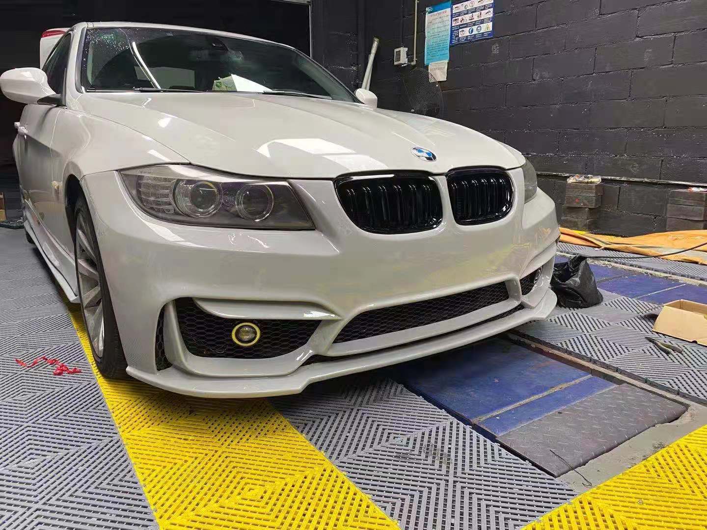 Suitable for 05-12 Bmw E90 Modified M4 Body Kit 3 Series M3 Front Bumper Rear Bumper Set Tail Throat