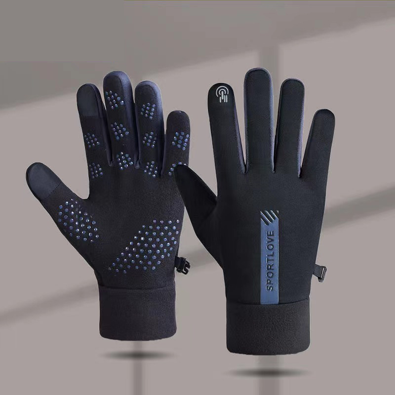 Nuevos guantes de invierno para ciclismo y esquí, guantes deportivos gruesos, cortavientos y cálidos, guantes de ciclismo antideslizantes con pantalla táctil para hombres y mujeres, venta al por mayor