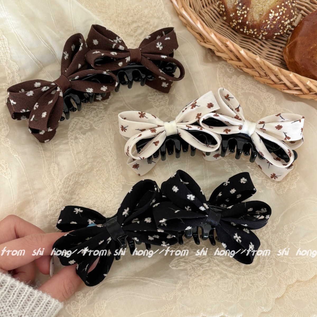 Große Haarspangen Für Dickes Haar Vintage Blumen Design_voghion.com