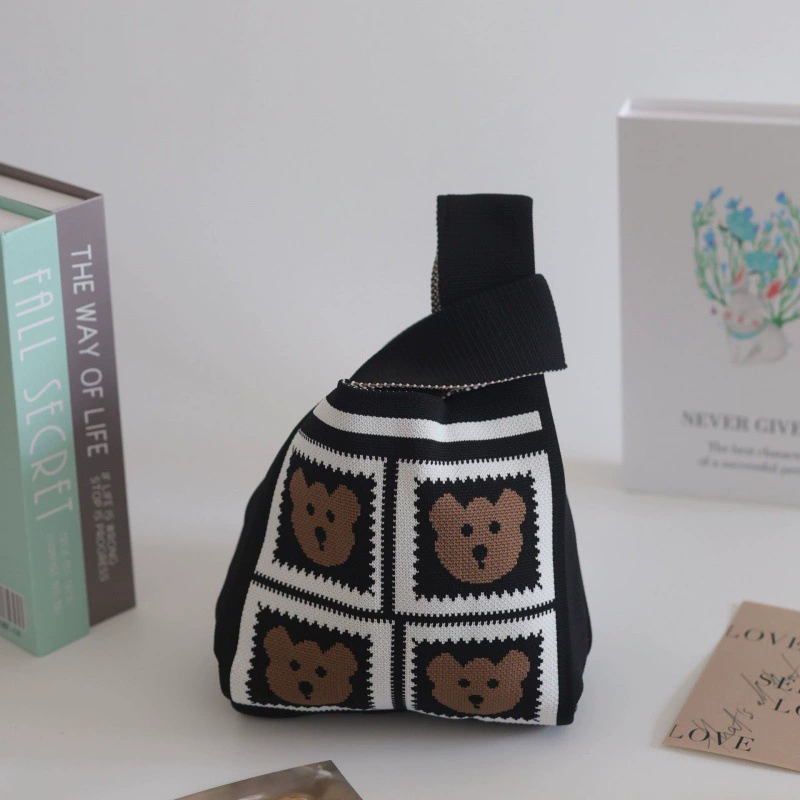 Knitted Wrist Bag Set, Custom Thickened Design, Small Tote 20–36, Multi-Pattern Pack