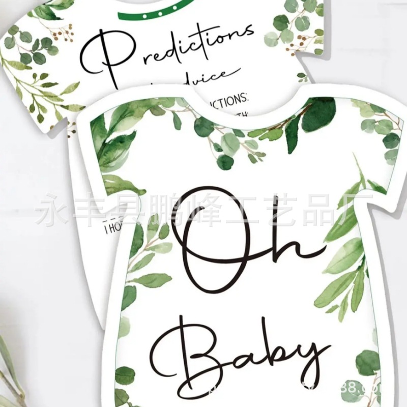 跨境热销婴儿淋浴主题派对邀请卡贺卡迎接新生主题派对装饰邀请卡