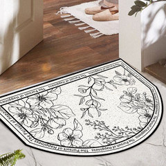 5ZV7批發古典花卉入戶門地墊絲圈玄關進門腳墊除塵腳墊大門口地毯