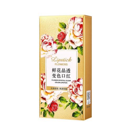 Source factory Xise Flowers Crystal Clear Color Changing Lipstick Waterproof Non-fading Non-stick Cup Long-lasting Moisturizing Warm-Changing Lipstick
