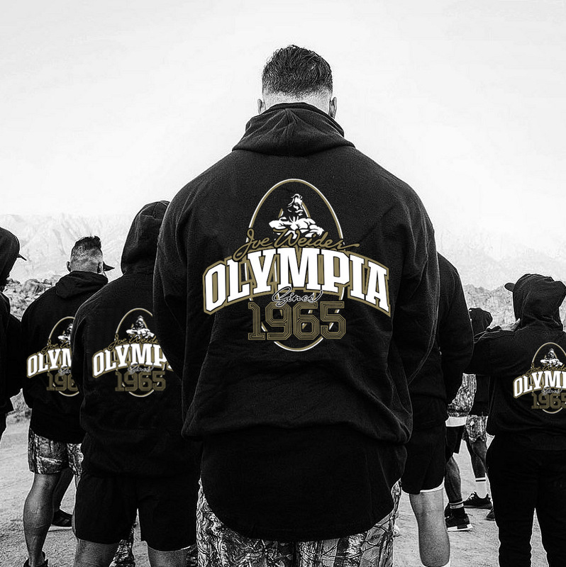 New Arrival 1965 Olympian Commemorative Sweater Men's Fitness Training Top Hoodie Running Casual All-Match Trendy Coat New Arrival 1965 Olympian Commemorative Sweater Men's Fitness Training Top Hoodie Running Casual All-Match Trendy Coat
