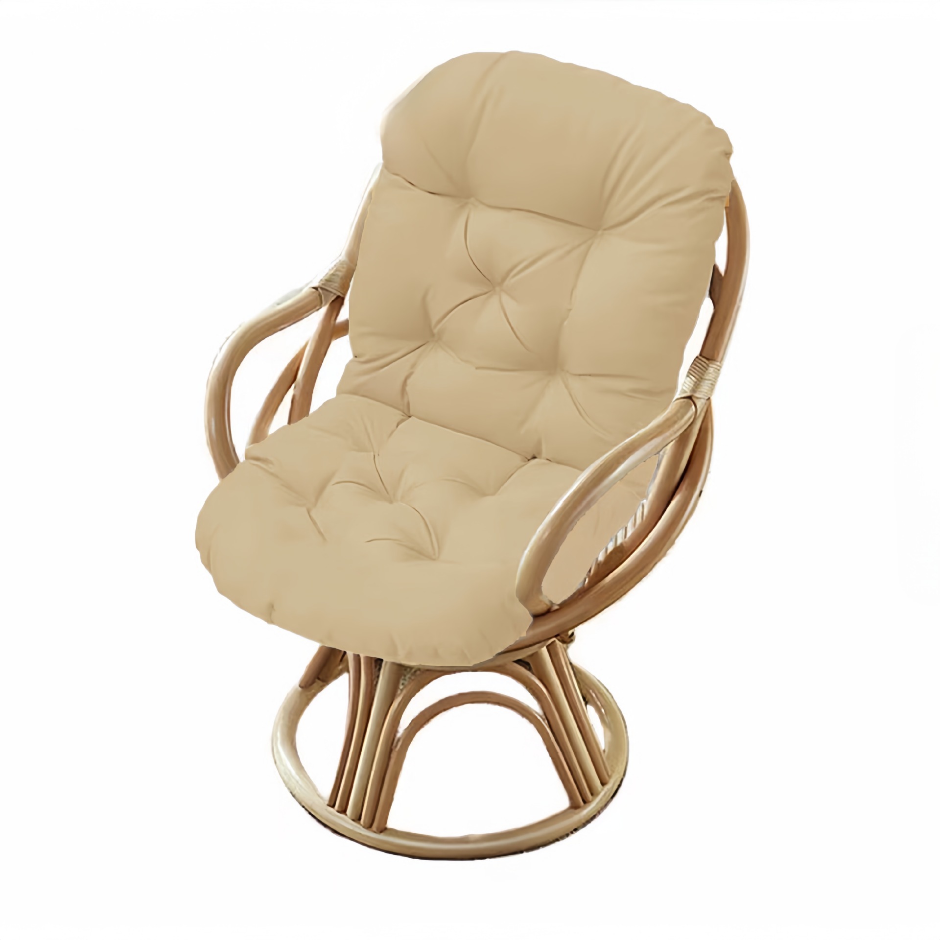 Transfronterizo Amazon TEMU exclusivamente para exteriores mecedora de tela impermeable, respaldo alto, cojín de una pieza, hamaca, cojín para silla de papaya, flor