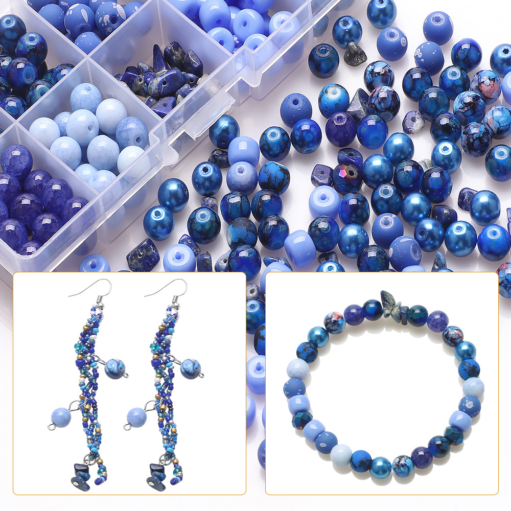 185g Weight Beads Jewelry Making Type Diameter 8mm Jewelry Making Size DIY Jewelry Accessories Classification 1 Set Quantity Glass Material Irregular, Round Pattern Plating Design Simple Style Style 1 Set Diameter 8mm Glass Irregular Round DIY Jewelry Accessories Beads 40
