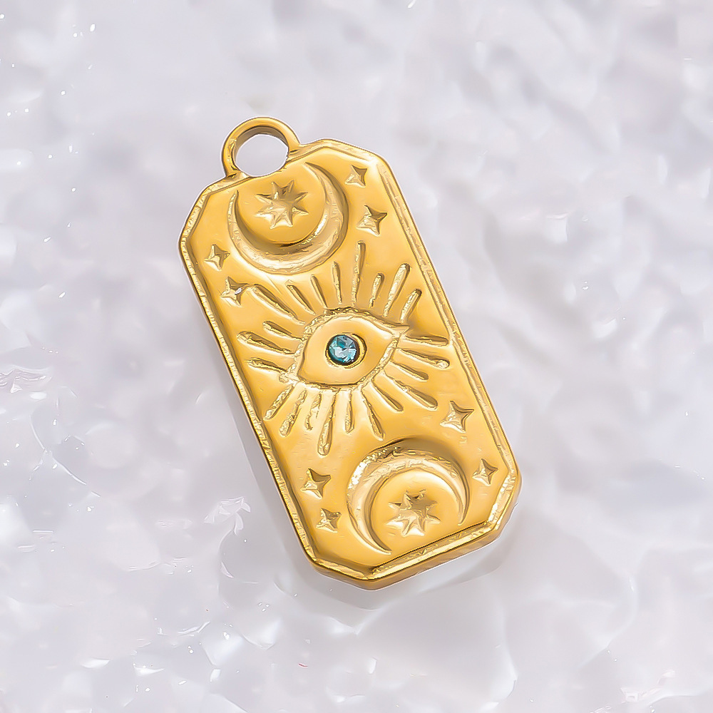 6g Weight 0.03µm-0.05µm Gold Plating Thickness PVD Coated Gold Plating Process Pendant Jewelry Making Type 18.11*16.83mm Jewelry Making Size 18K Real Gold Plated Plating Material Rhinestones Inlay Material 1 Piece Quantity 304 Stainless Steel Material Moon, Tree, Heart Shape Pattern IG Style Style Waterproof Non Tarnish, Inlay Craft 1 Piece 18.11*16.83mm 304 Stainless Steel Zircon PVD Coated Real Gold Plated Moon Tree Heart Shape Polished Pendant DIY Jewelry Accessories 1