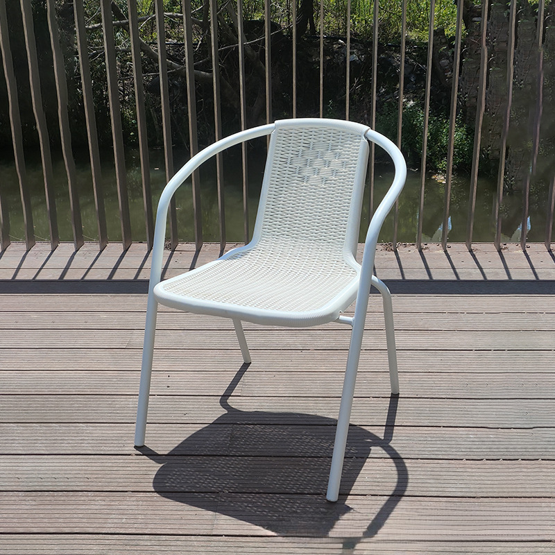 Silla de Rattan Blanco