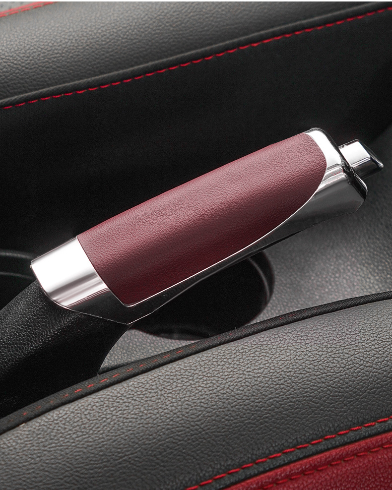 Cross-border car modified handbrake cover explosion car interior decoration cover handbrake handle decoration personality car leather handbrake cover