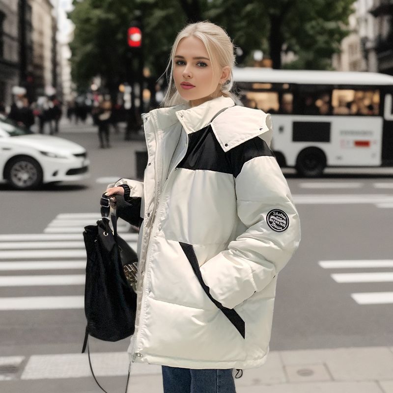 Warme Jacken für Damen sind beliebt bei übergroßen Overalls und locker geschnittenen, baumwollgefütterten Jacken_voghion.com