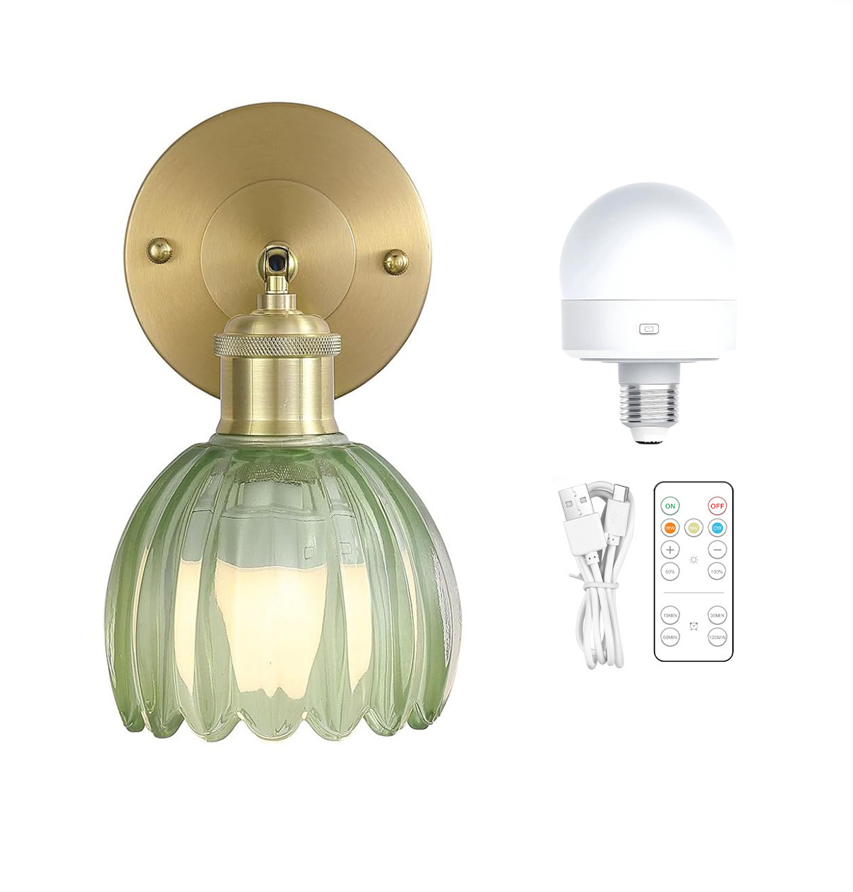 A형 녹색 단일 삼색 충전식