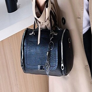 Demi-season retro bag strap one shoulder, pillow, handheld shoulder bag, Korean style