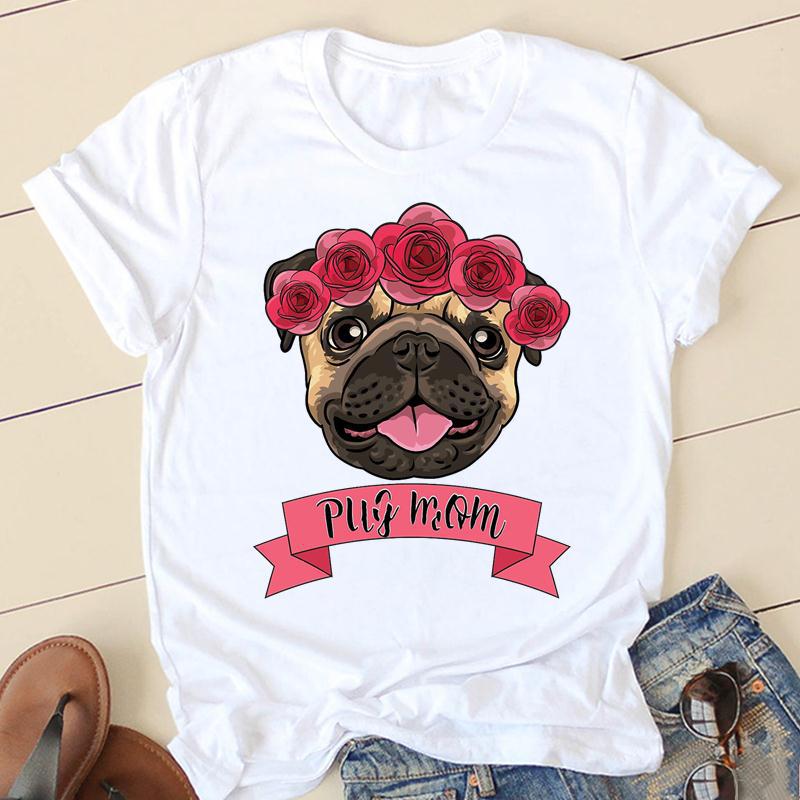 Frau T-shirt Kurzarm T-shirts Drucken Mode Drucken display picture 3