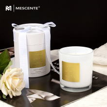 MESCENTE香薰蜡烛金箔纸系列栀子花丝带圆筒小众轻奢高级感礼盒装