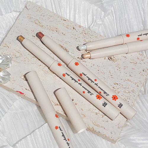 xixi Xinghe Lazy Silkworm Pen Eyeshadow Stick Glitter Pearlescent Eye Highlighting Multi-purpose Eye Makeup Stick D-401