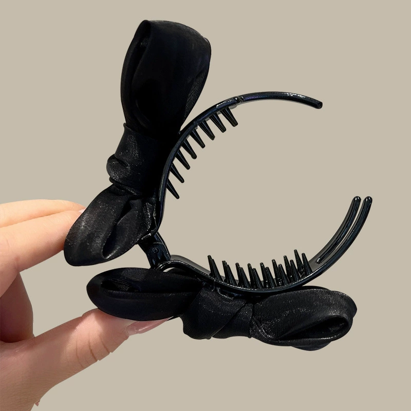 Зажим для волос с бантом, зажим в виде краба, марля, хвост, аксессуар для волос, корейский стиль, стиль высокого качества