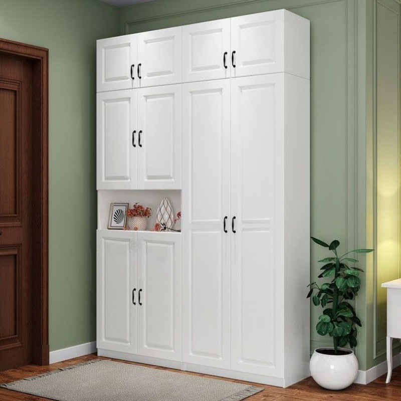 阳台储物柜家用门口实木大容量进门入户门厅柜客厅收纳玄关柜代发|ru