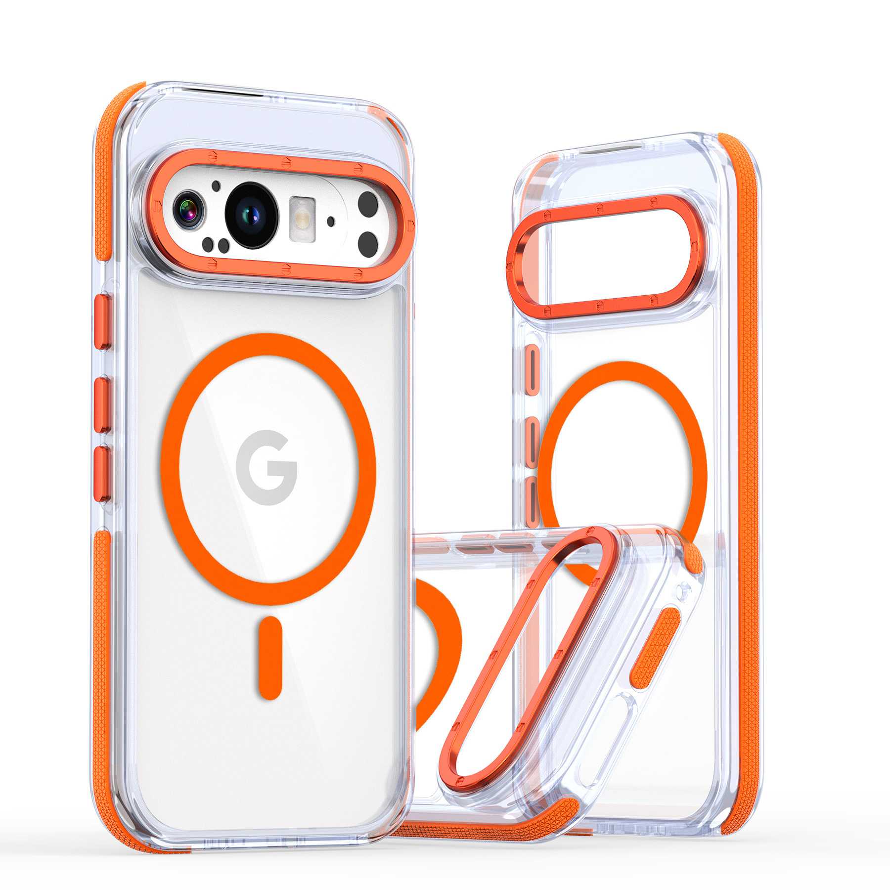 Two-tone Orange [Transparent Magnetic Style]