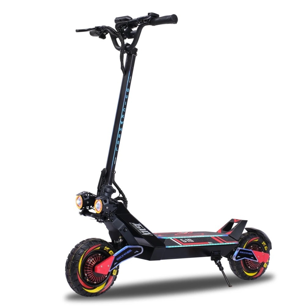 Retuol Dual Drive Folding Off-Road Electric Scooter 10inch High Power One Piece Dropshipping Dual Drive Off-Road