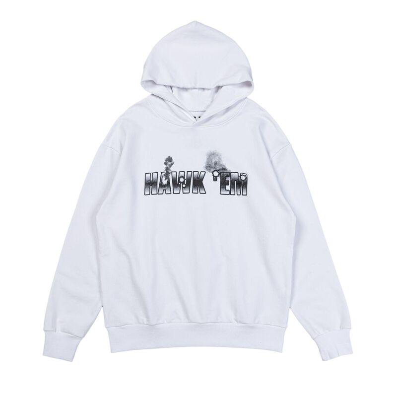 2023 autumn and winter New V @ LONE3D bullet hole printing large V hooded sweater for men and women